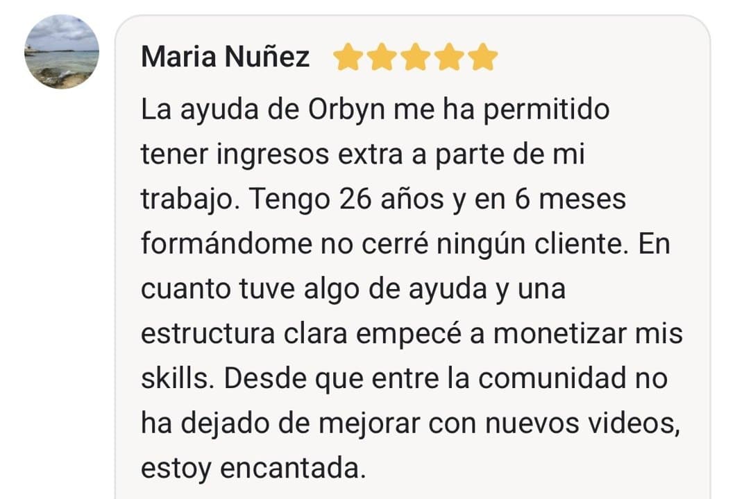 Reseña de cinco estrellas de María